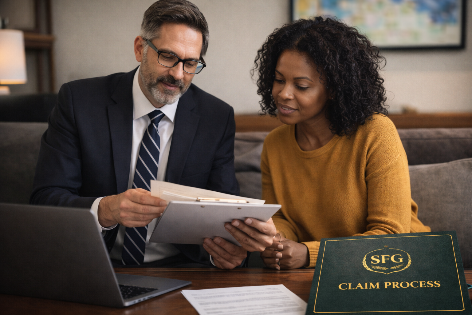 Your claim is filed and handled